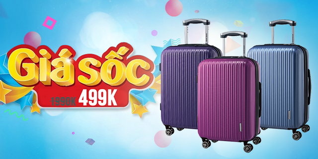Sắm vali du lịch si&ecirc;u bền, si&ecirc;u đẹp chỉ từ 499.000Đ - Ảnh 1.