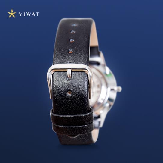 Thiết kế chiếc đồng hồ Viwat từ đằng sau.