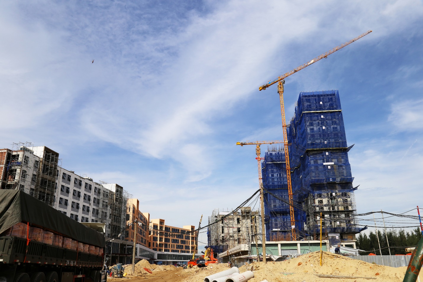 Coco Skyline Resort, một dự án thành phần của Cocobay đang được hoàn thiện đúng tiến độ.