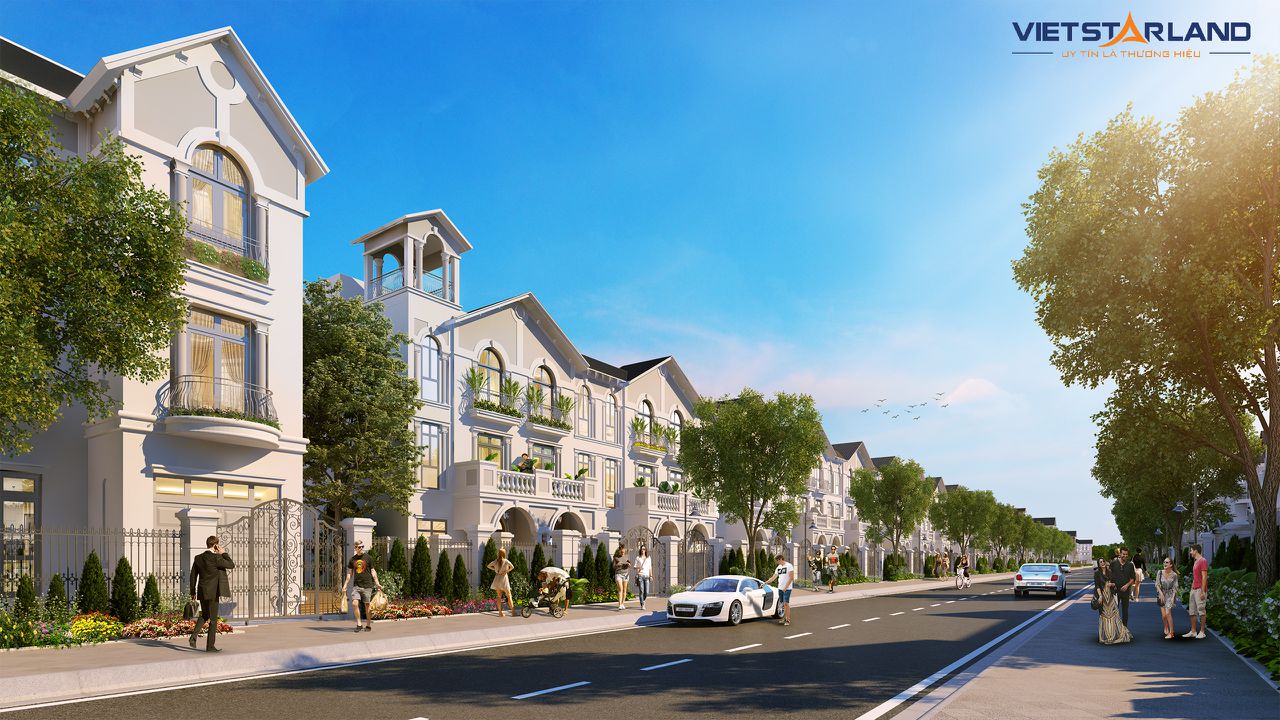 Những căn biệt thự đậm chất Ý trong lòng Vinhomes Riverside – The Harmony.