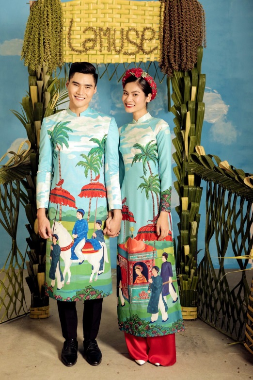 2 quán quân Next Top Model nổi bật với BST áo dài ngày cưới - Ảnh 3. 2 quán quân Next Top Model nổi bật với BST áo dài ngày cưới - Ảnh 3.