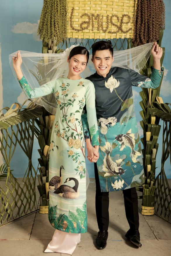 2 quán quân Next Top Model nổi bật với BST áo dài ngày cưới - Ảnh 9. 2 quán quân Next Top Model nổi bật với BST áo dài ngày cưới - Ảnh 9.