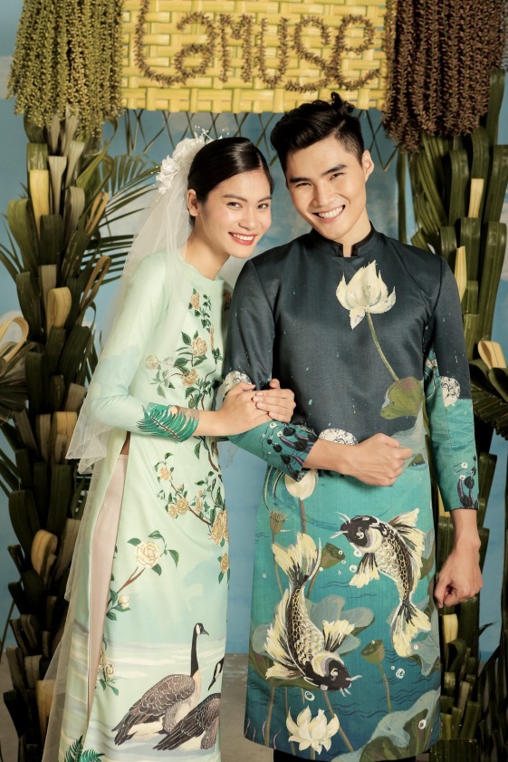 2 quán quân Next Top Model nổi bật với BST áo dài ngày cưới - Ảnh 10. 2 quán quân Next Top Model nổi bật với BST áo dài ngày cưới - Ảnh 10.
