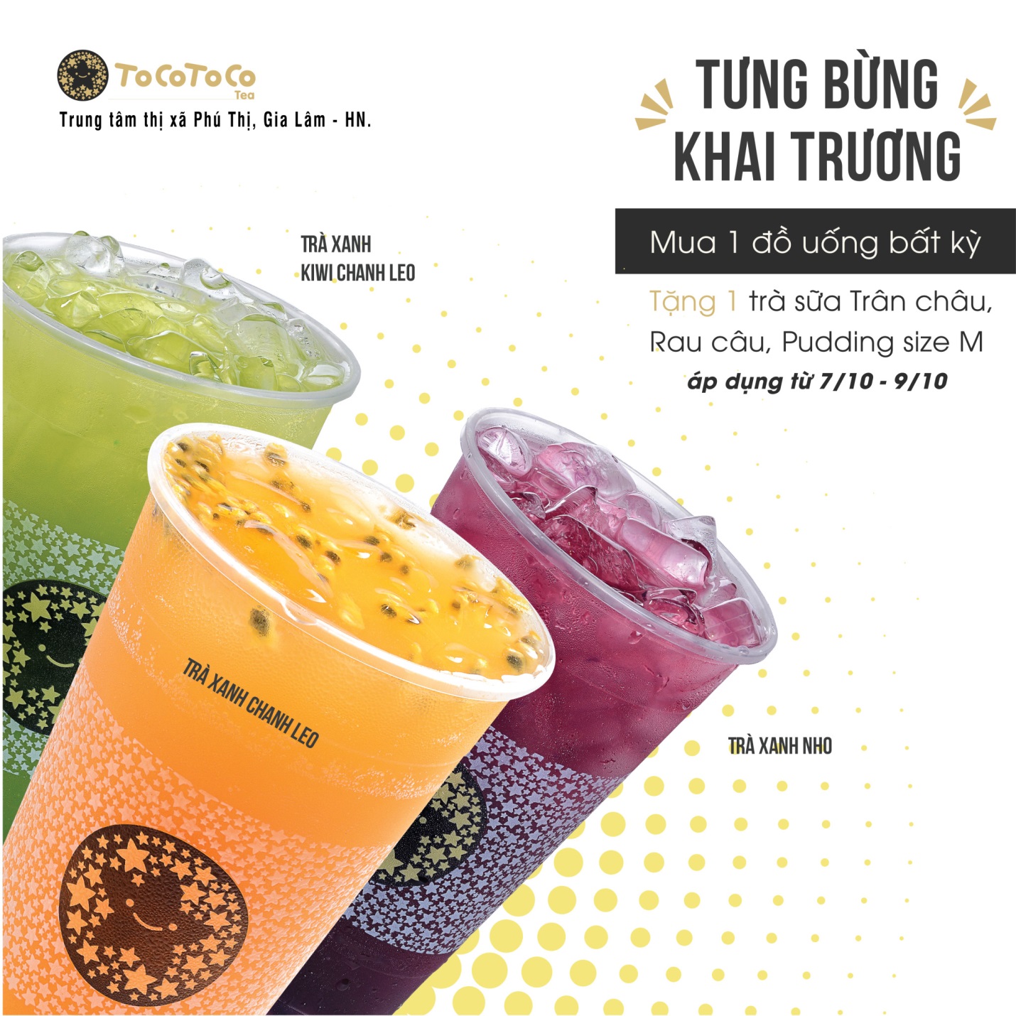 “Mua 1 tặng 1” – Khuyến mãi “bỏng tay” tại TocoToco Phú Thị (Gia Lâm) - Ảnh 1. “Mua 1 tặng 1” – Khuyến mãi “bỏng tay” tại TocoToco Phú Thị (Gia Lâm) - Ảnh 1.