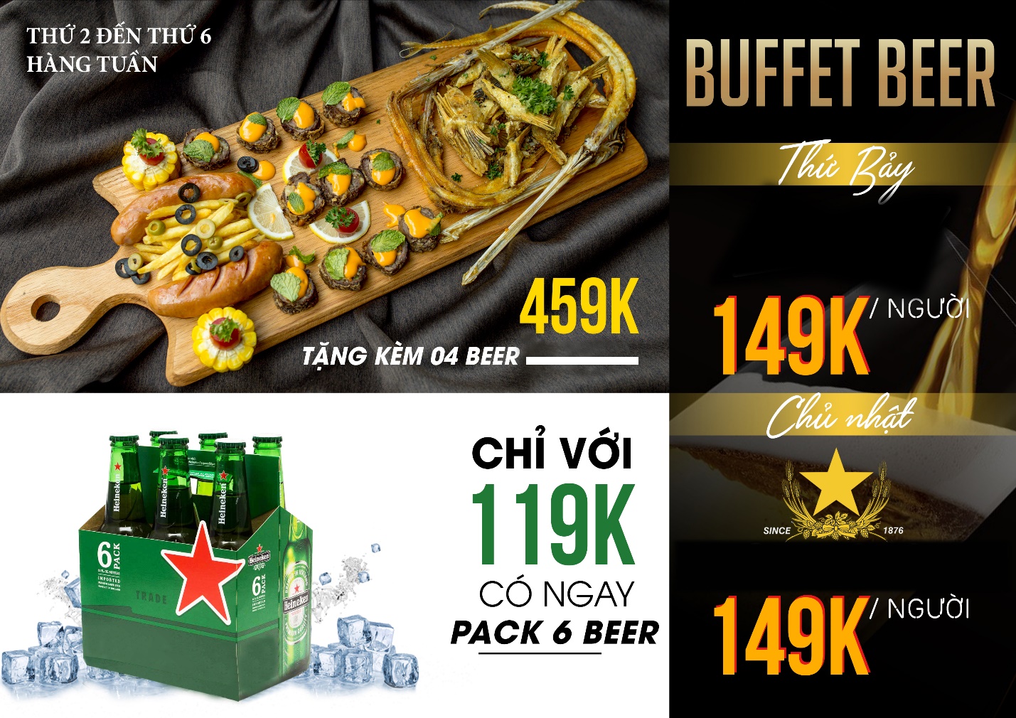 Thêm 1 phong cách ấn tượng với phương châm “khách hàng luôn được khuyến mãi” tại nhà hàng Xích Beer - Ảnh 8. Thêm 1 phong cách ấn tượng với phương châm “khách hàng luôn được khuyến mãi” tại nhà hàng Xích Beer - Ảnh 8.