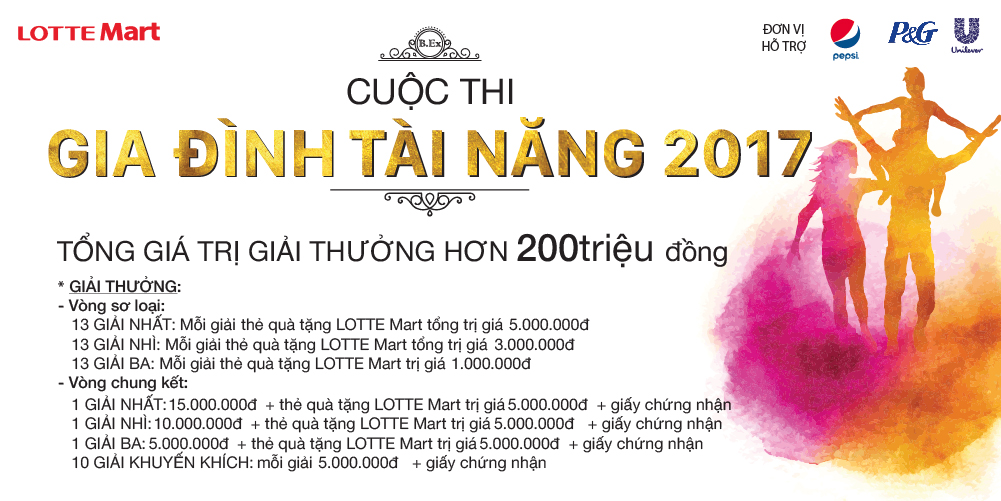 Cùng LOTTE Mart tìm kiếm “Gia đình Tài năng 2017” - Ảnh 1. Cùng LOTTE Mart tìm kiếm “Gia đình Tài năng 2017” - Ảnh 1.