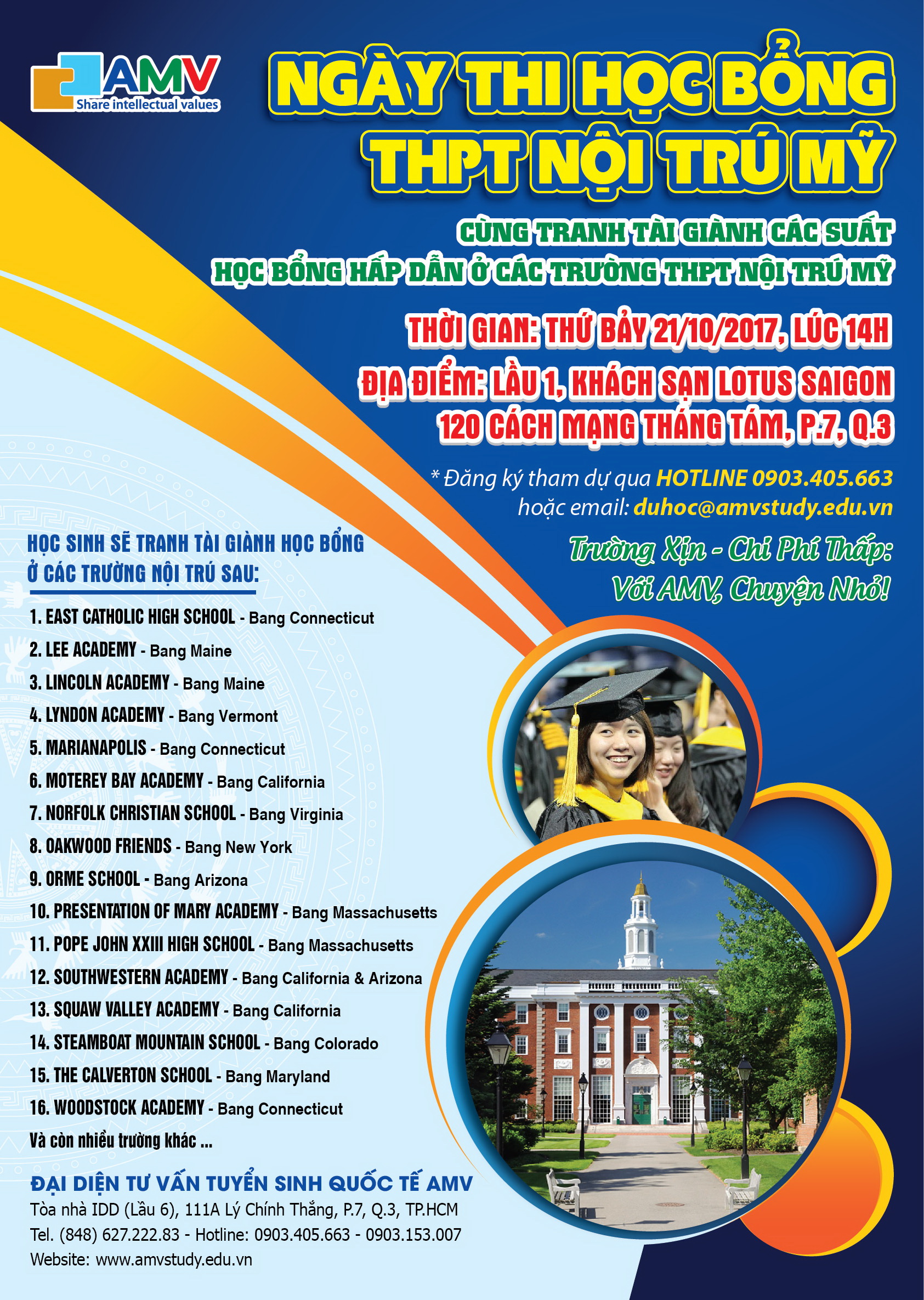 Ngày thi học bổng THPT Mỹ 2017 - Ảnh 2. Ngày thi học bổng THPT Mỹ 2017 - Ảnh 2.