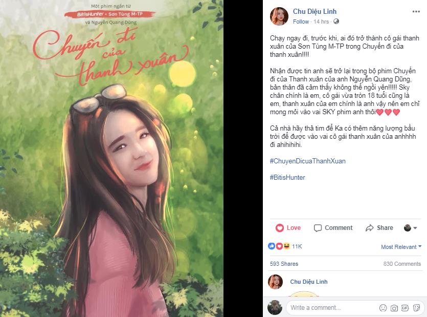 Cộng đồng fan sục sôi tìm kiếm nhân vật nữ chính phim ngắn “Chuyến Đi của Thanh Xuân” - Ảnh 5. Cộng đồng fan sục sôi tìm kiếm nhân vật nữ chính phim ngắn “Chuyến Đi của Thanh Xuân” - Ảnh 5.