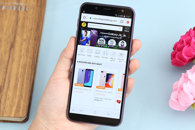 Galaxy J6 Lavender: chụp hình đẹp hơn, bộ nhớ trong lớn hơn nhưng giá chỉ 5,69 triệu đồng - Ảnh 2. Galaxy J6 Lavender: chụp hình đẹp hơn, bộ nhớ trong lớn hơn nhưng giá chỉ 5,69 triệu đồng - Ảnh 2.