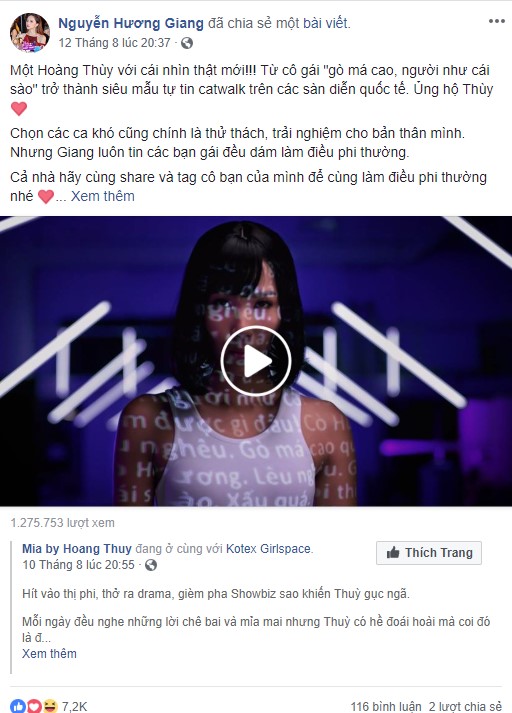 Ngô Thanh Vân, Hương Giang, H’Hen Niê và loạt sao Việt xúc động vì câu chuyện phi thường của Hoàng Thùy, Tóc Tiên - Ảnh 3. Ngô Thanh Vân, Hương Giang, H’Hen Niê và loạt sao Việt xúc động vì câu chuyện phi thường của Hoàng Thùy, Tóc Tiên - Ảnh 3.