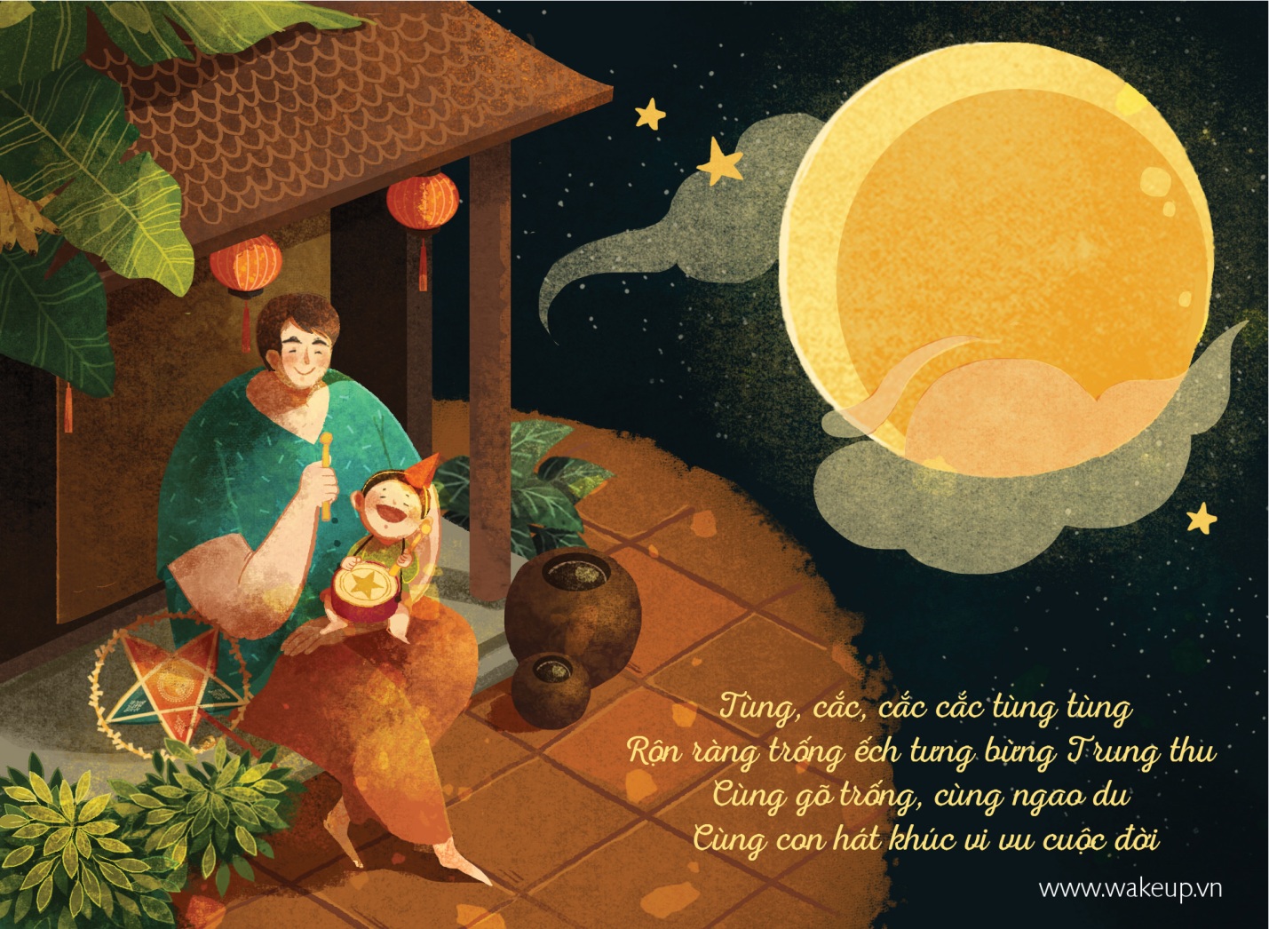 Bộ tranh ngọt ngào “Trung thu cha và con”: Thương cha đừng để đó! - Ảnh 5. Bộ tranh ngọt ngào “Trung thu cha và con”: Thương cha đừng để đó! - Ảnh 5.