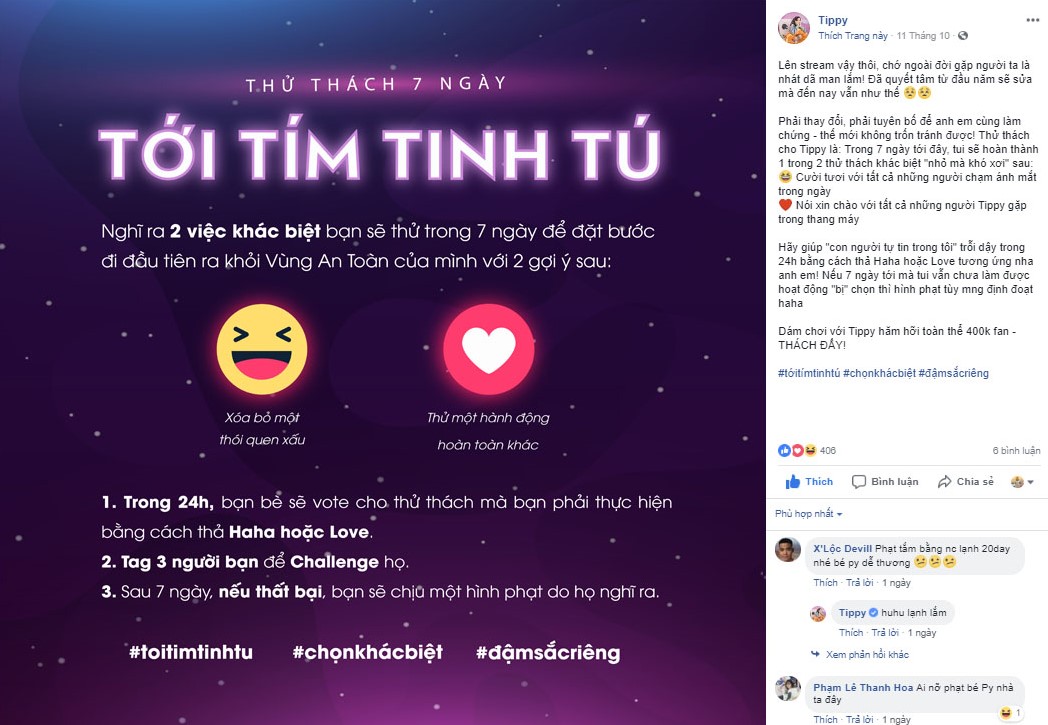 Tím tinh tú - Khoảng trời cho những bạn trẻ dám vượt qua khỏi vùng an toàn để vẫy vùng - Ảnh 11. Tím tinh tú - Khoảng trời cho những bạn trẻ dám vượt qua khỏi vùng an toàn để vẫy vùng - Ảnh 11.