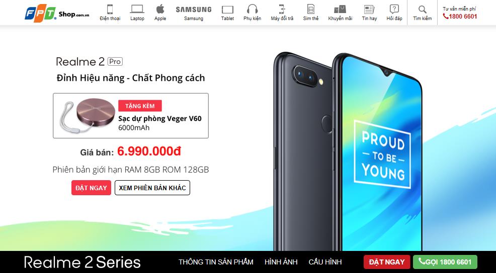 Đặt trước Realme 2 Series tại FPT Shop với nhiều ưu đãi cực hấp dẫn - Ảnh 1. Đặt trước Realme 2 Series tại FPT Shop với nhiều ưu đãi cực hấp dẫn - Ảnh 1.