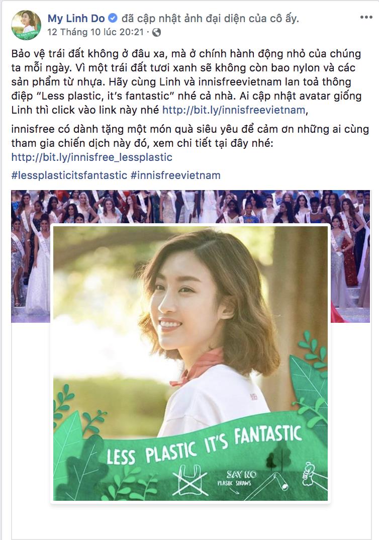 Facebook tràn ngập sắc xanh với thông điệp “Less Plastic It’s Fantastic” - vì môi trường đầy ý nghĩa của sao Việt