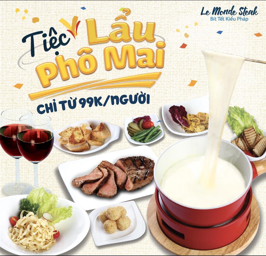 Thưởng thức tiệc lẩu phô mai đặc biệt, ngon “ứa nước miếng”, giá chỉ từ 99k/người - Ảnh 2. Thưởng thức tiệc lẩu phô mai đặc biệt, ngon “ứa nước miếng”, giá chỉ từ 99k/người - Ảnh 2.