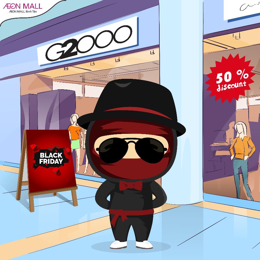 Black Friday hóa “Ninja Sale” đột nhập AEON MALL Bình Tân - Ảnh 1. Black Friday hóa “Ninja Sale” đột nhập AEON MALL Bình Tân - Ảnh 1.
