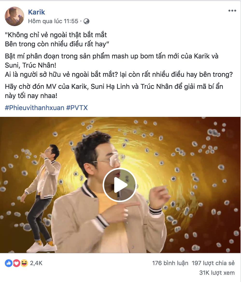 Suni Hạ Linh, Trúc Nhân và Karik “nhá hàng” MV mới khiến dân tình “đứng ngồi không yên” - Ảnh 2. Suni Hạ Linh, Trúc Nhân và Karik “nhá hàng” MV mới khiến dân tình “đứng ngồi không yên” - Ảnh 2.
