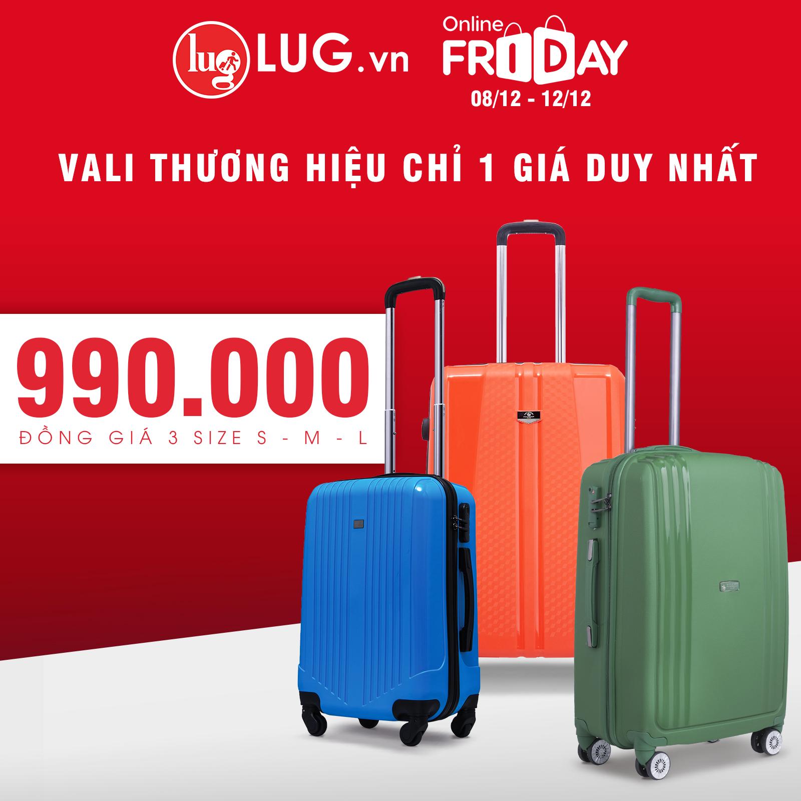 Online friday - 5 ngày vàng săn vali thương hiệu quốc tế đồng giá tất cả các size chỉ từ 990k - Ảnh 2. Online friday - 5 ngày vàng săn vali thương hiệu quốc tế đồng giá tất cả các size chỉ từ 990k - Ảnh 2.