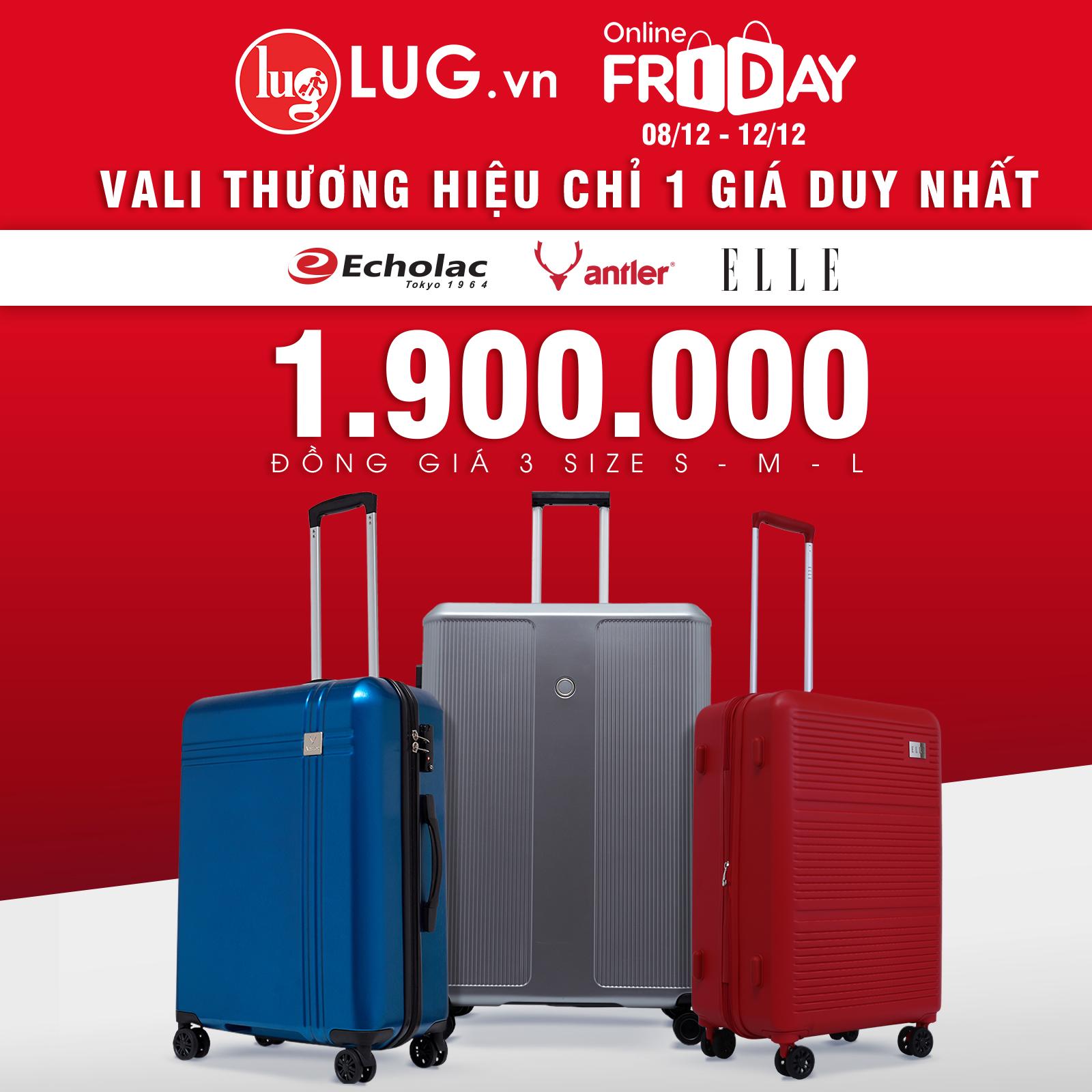 Online friday - 5 ngày vàng săn vali thương hiệu quốc tế đồng giá tất cả các size chỉ từ 990k - Ảnh 3. Online friday - 5 ngày vàng săn vali thương hiệu quốc tế đồng giá tất cả các size chỉ từ 990k - Ảnh 3.