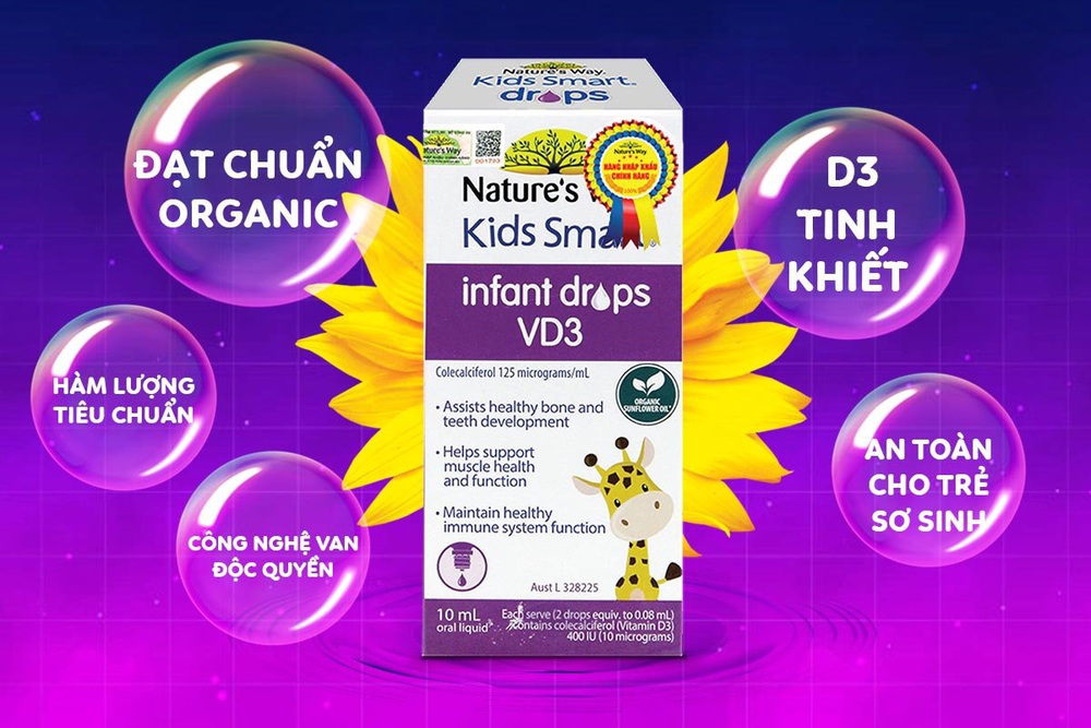 D3 cho trẻ sơ sinh – D3 tiêu chuẩn Organic từ Nature’s Way Australia - Ảnh 2.