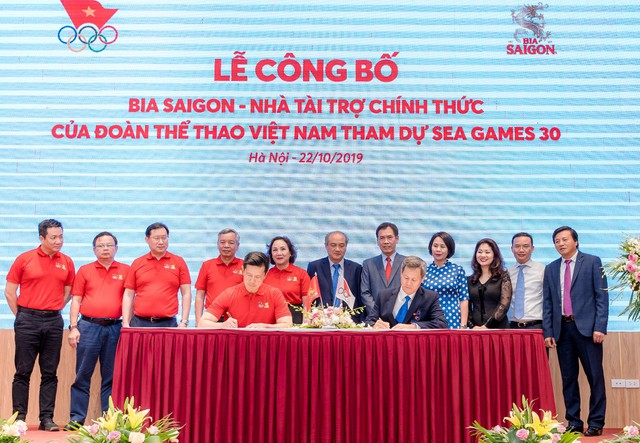 Bia Saigon tự hào là nhà tài trợ cho đoàn thể thao Việt Nam tham dự Sea Games 30 - Ảnh 1.