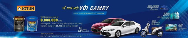 Nhân đôi niềm vui “Về nhà mới với Camry cùng sơn Jotun - Ảnh 1.