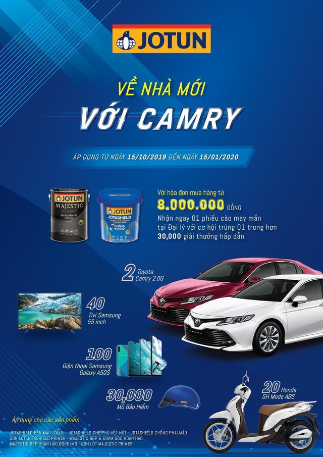 Nhân đôi niềm vui “Về nhà mới với Camry cùng sơn Jotun - Ảnh 2.