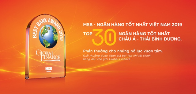 Global Finance: MSB là 1 trong 30 ngân hàng tốt nhất châu Á-Thái Bình Dương - Ảnh 2.