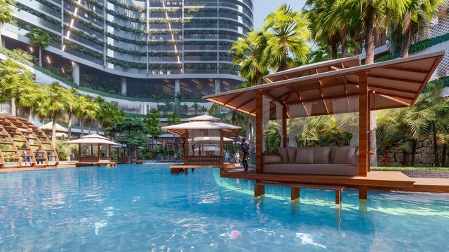 Tổ hợp resort hơn 1 tỷ USD có sông nhân tạo, thác nước và vườn nhiệt đới tiếp cận thềm căn hộ tại quận 7 - Ảnh 2.