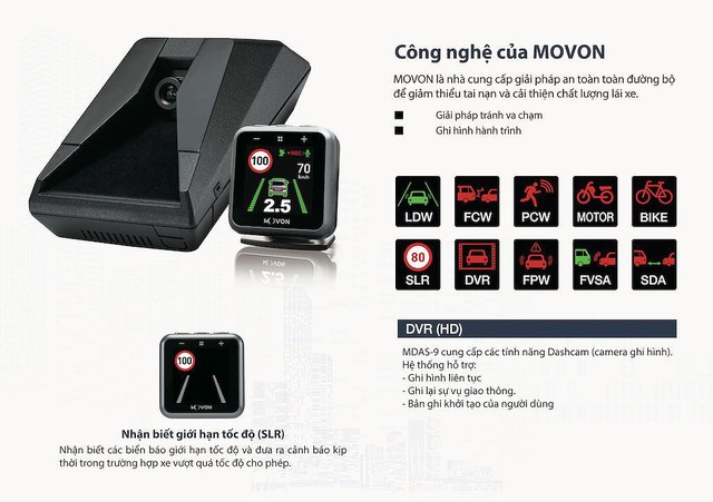 Movon MDAS-9 - Hệ thống hỗ trợ lái xe tiên tiến với giá “mềm” tới Việt Nam - Ảnh 2.