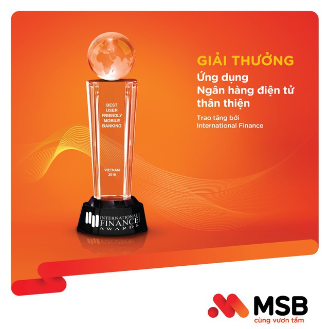 MSB nhận giải thưởng “Best User Friendly Mobile Banking” - Ảnh 1.