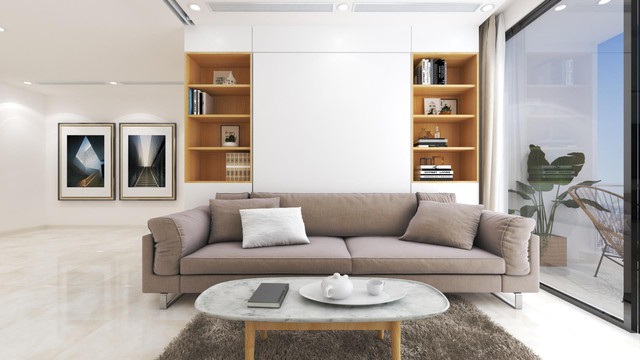 Phong cách thiết kế tối giản, kết hợp cảm hứng đương đại, mang đến hơi thở mới cho căn hộ Flex của The Zei. Giường được thiết kế khả năng gấp linh hoạt khi không sử dụng, giúp giải phóng không gian, tối ưu diện tích phòng.