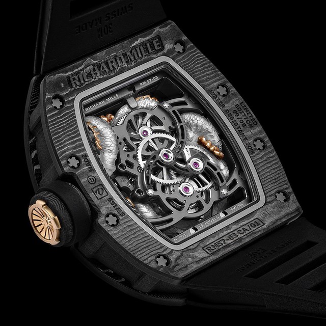 RM 57-03 Tourbillon Sapphire Dragon - đưa nghệ thuật chạm khắc lên chất liệu tiên phong - Ảnh 5.