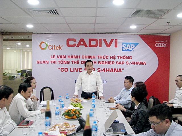 CADIVI chính thức vận hành hệ thống quản trị doanh nghiệp SAP S/4HANA - Ảnh 1.