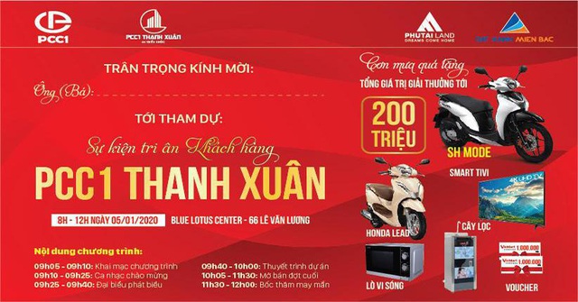 Chủ đầu tư tri ân khách hàng dự án PCC1 Thanh Xuân - Ảnh 1.
