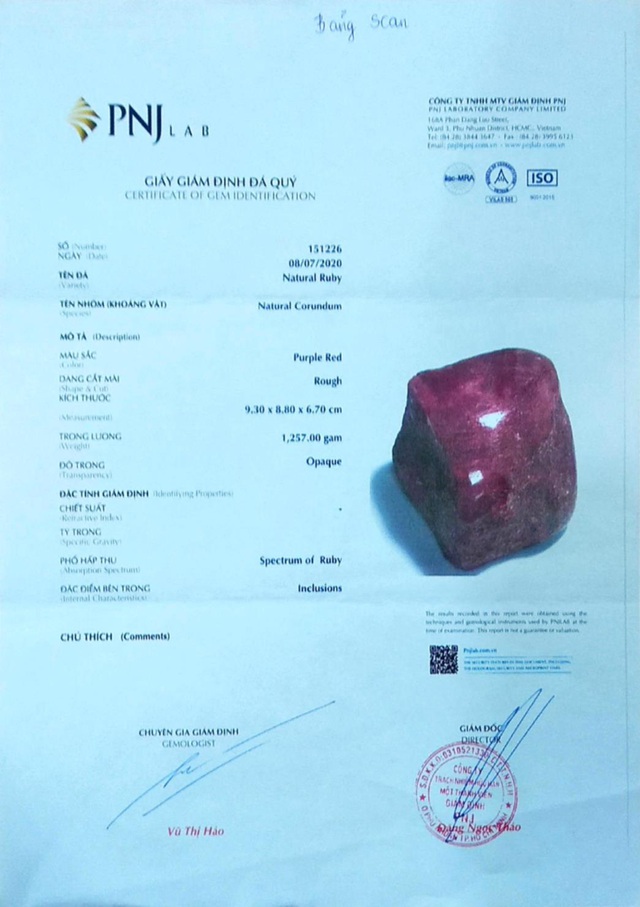 Cảnh báo chiêu thức lừa đảo mới: Giả mạo giấy giám định đá quý của PNJ - Ảnh 2.