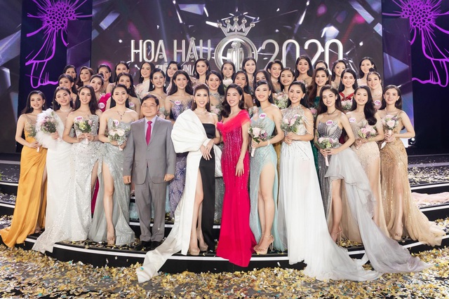 CEO Lâm Ngân sánh đôi Lý Quí Khánh trên thảm đỏ Hoa hậu Việt Nam - Ảnh 1.