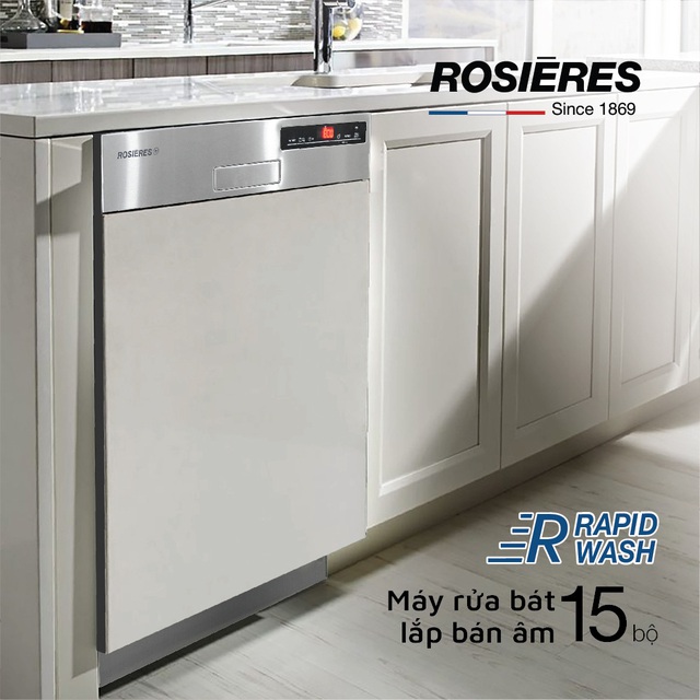 Rosieres ứng dụng công nghệ RapidWash vào sản xuất máy rửa bát - Ảnh 3.