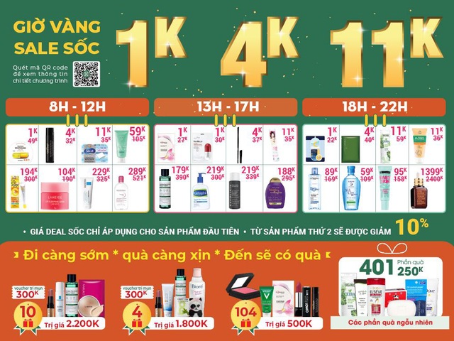 Khai trương chi nhánh 11: Hasaki “chơi lớn” bán mỹ phẩm chính hãng “sang - xịn” giá chỉ 1.000 đồng - Ảnh 1.