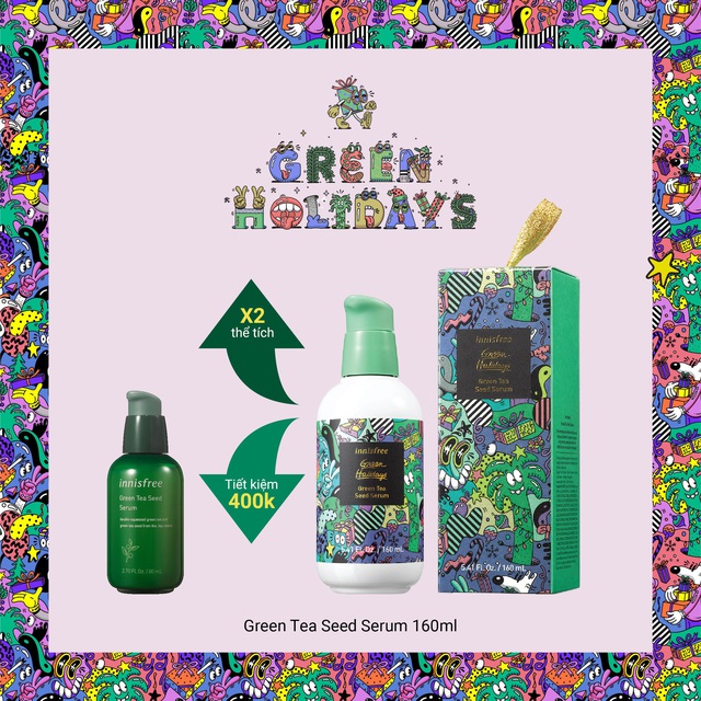 Giáng sinh xanh, hạnh phúc an lành - Đón Noel nhiệt đới với BST giới hạn Green Holidays của innisfree - Ảnh 2.