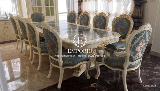 Khẳng định phong cách sang trọng với bàn ăn cổ điển tại nội thất Emporio - Ảnh 2.