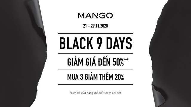 Tín đồ săn sale quên lối - giảm giá đến 50%   thời trang Mango với 9 ngày đen tối (Black 9 days) - Ảnh 1.