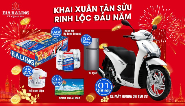 [TẾT 2021] Xuân mới lộc vàng – ngập tràn quà tặng cùng Bia Hạ Long - Ảnh 2.