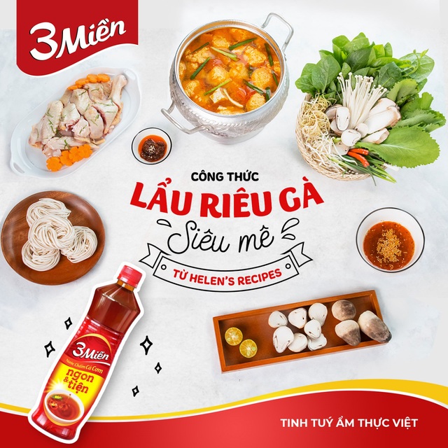 Công thức món lẩu riêu gà “thần thánh” của Vlogger đình đám Helen’s Recipes giúp cân hết mọi cuộc vui cuối năm - Ảnh 2.