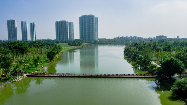 Mục sở thị những cây cầu đẹp như tranh trong lòng thành phố xanh Ecopark - Ảnh 9.