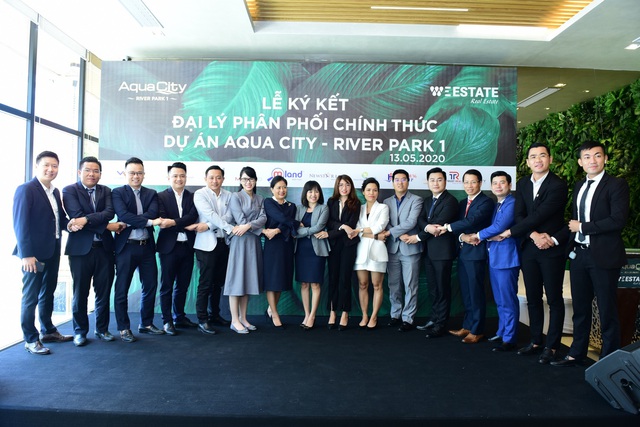 WeEstate ký kết cùng 12 đại lý để phân phối phân khu River Park 1 của Aqua City - Ảnh 2.