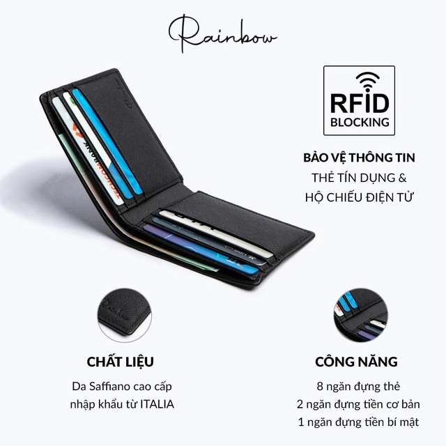 Ví thông minh thời 4.0: Tích hợp công nghệ RFID Blocking & Ngăn bí mật tiện lợi - Ảnh 1.