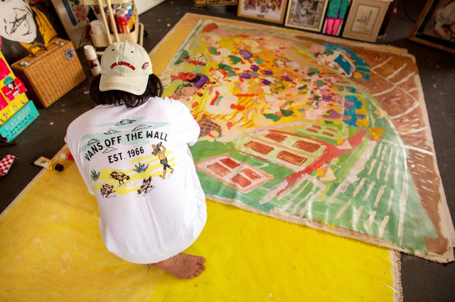 Kide Baharudin dùng nghệ thuật tái hiện cuộc sống qua BST Vans x Kide - Ảnh 3.