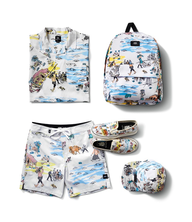 Kide Baharudin dùng nghệ thuật tái hiện cuộc sống qua BST Vans x Kide - Ảnh 8.