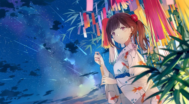 Nhật Bản tưng bừng lễ hội Thất Tịch Tanabata  - Việt Nam cũng rộn ràng ngày “song thất” - Ảnh 1.